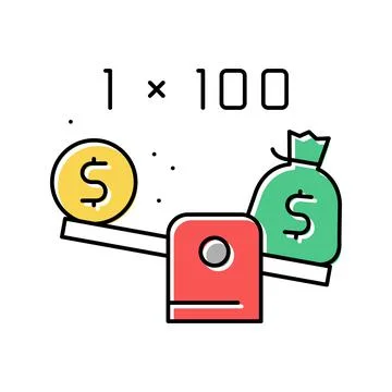 Leverage help color icon vector illustration Stock Illustration