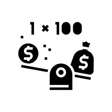 Leverage help glyph icon vector illustration Stock Illustration