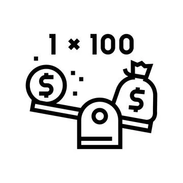 Leverage help line icon vector illustration Stock Illustration