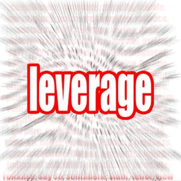 Leverage word cloud Stock Illustration