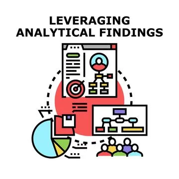 Leveraging analytical findings for data driven strategies イラスト素材