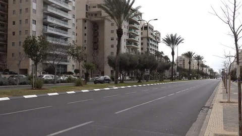 Levi Eshkol St. - Tel Aviv Israel Stock Footage 102676352