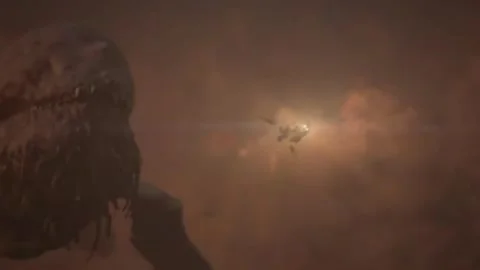 Leviathan creature beast 3D animation futuristic Video stock 279951226