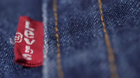 Levi's Jeans - Macro - Rack Focus Stock Footage 220370436