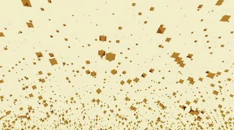 Levitating and springing up randomly bright particles. Design. Geometric and Stock Illustration
