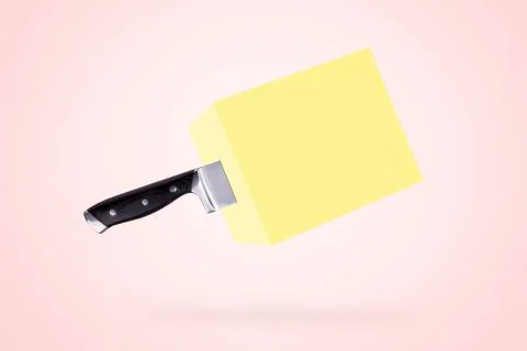 Levitating knife Stock Photos