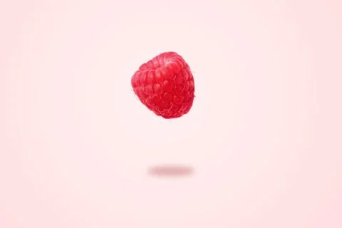 Levitating raspberry Stock Photos