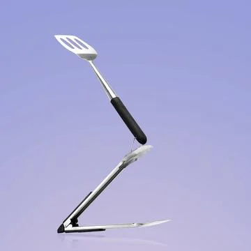 Levitating set of BBQ grilling tools Stock Photos