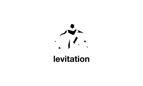 Levitation vector logo image Stock Illustration