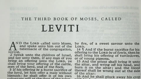 Leviticus The Third Book Of Moses Stock Footage 247825825