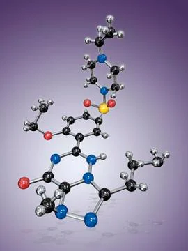 Levitra drug molecule Stock Illustration