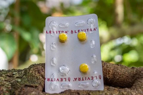 LEVITRA is an erectile dysfunction drug that contains Vardenafil HCl Stock Photos