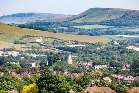Lewes in the South Downs Stock Photos