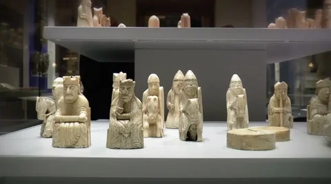 The Lewis Chessmen Video stock 50771313