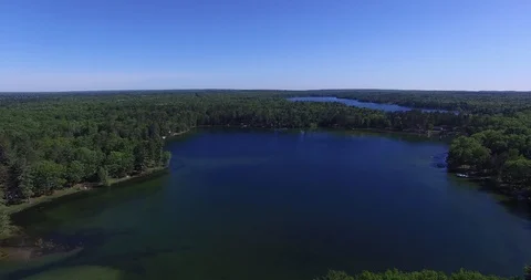 LewistonAerial29WolfLake Video stock 90525543