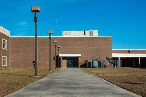 Lexington High School Developing Quickly Growing Entrance Auditorium December Foto stock