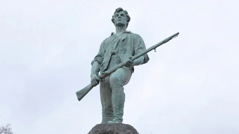 Lexington Monument Stock Footage 73748516