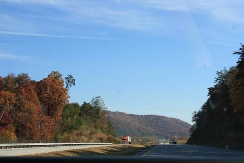 Lexington's Fall Splendor on the Road Stock Photos
