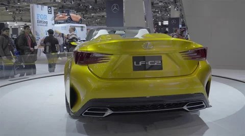 Lexus LF-C2 Concept Car. Toronto International Auto Show. Stock Footage 60915629