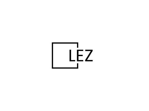 LEZ letter initial logo design vector illustration Stock Illustration
