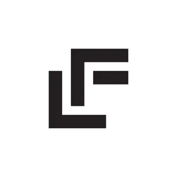 Lf initial letter vector logo icon Stock Illustration