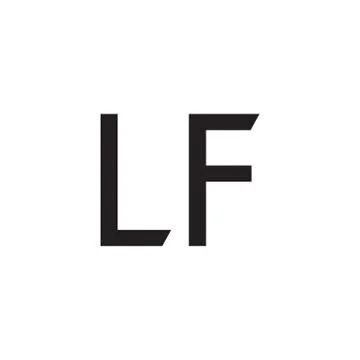 Lf initial letter vector logo icon Stock Illustration