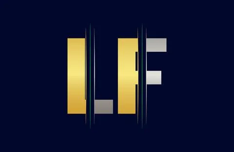 LF Letter logo design vector template. Stock Illustration