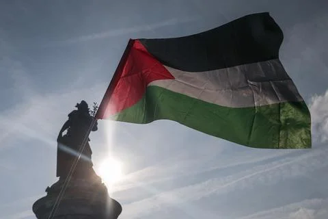 LFI protest against Israel's interception of the Freedom Flotilla, Paris, France 写真素材