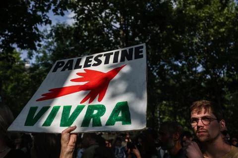 LFI protest against Israel's interception of the Freedom Flotilla, Paris, France Stock Photos