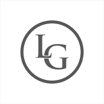LG Letter monogram Initial Logo Design Template Vector Illustration. LG ele.. Stock Illustration