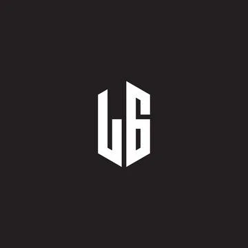 LG Logo monogram with hexagon shape style design template Stock Illustration