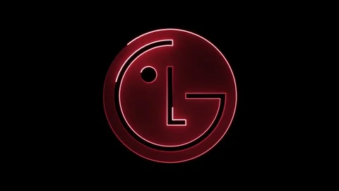 LG Neon Logo Stock Footage 92639751
