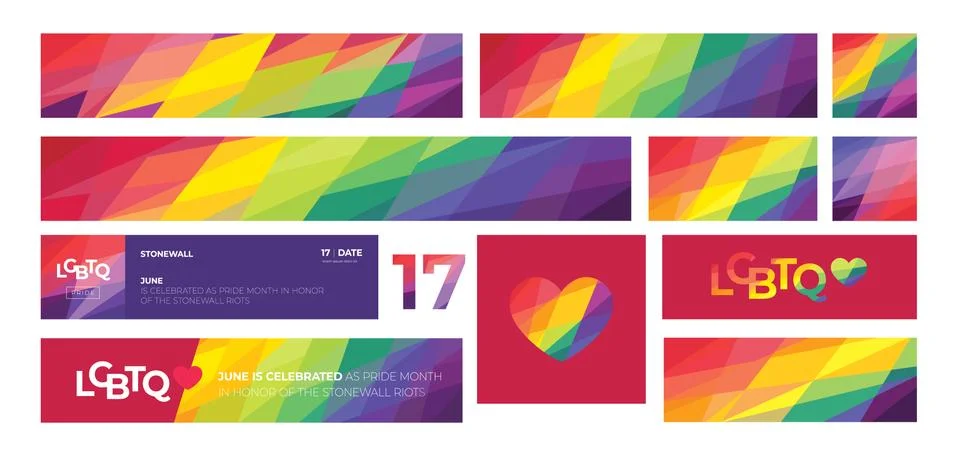 LGBT 022 Colorfu BG. Support for LGBTQ pride. Rainbow abstract. Stock Illustration