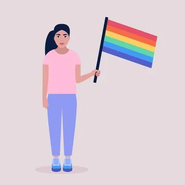 LGBT activist Stock Illustration