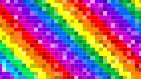LGBT Animated Pixels Flag 스톡 동영상 90924616