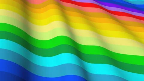 LGBT flag 3d. Stock Illustration