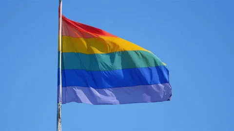 LGBT flag in 4K Stock Footage 99629158