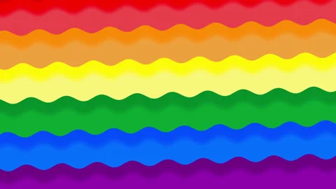 Lgbt flag animated in close-up as floating waves. Vídeo Stock 135552725
