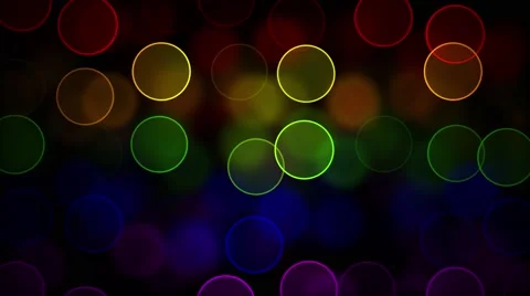 LGBT Flag with Blured Circles Effect Stock Footage 64749762