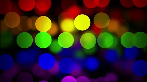 LGBT Flag with Blured Circles Effect Stock Footage 64749777