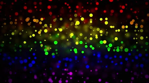 LGBT flag with Blured Circles Effect 動画素材 64807168