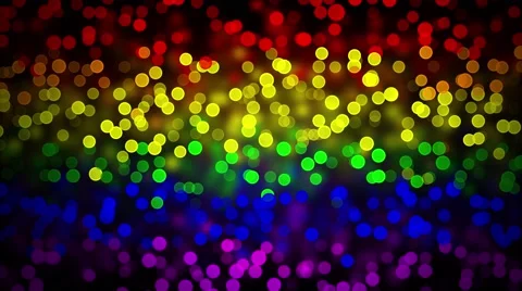 LGBT flag with Blured Circles Effect Stock Footage 64931414