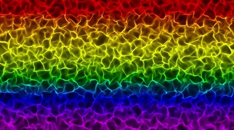 LGBT flag with Blured Circles Effect Stock Footage 65764800