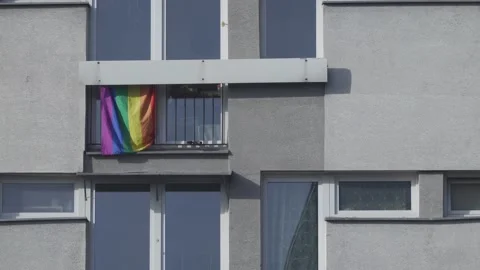 LGBT flag Video stock 150187705