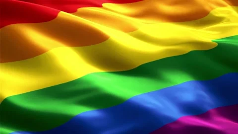 LGBT Flag Stock Footage 235854590