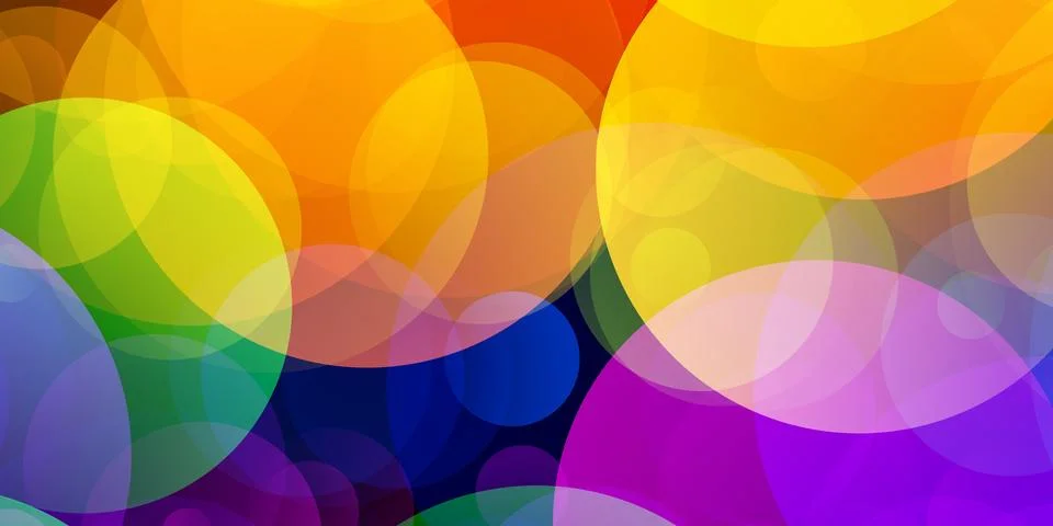 LGBT flag with Gradient Circles Effect Stock Illustration