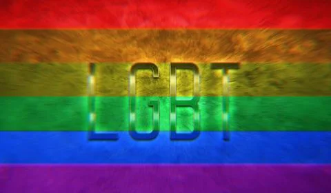 LGBT+ Flag Stock Illustration