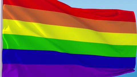 LGBT Flag Loop Stock Footage 168766979
