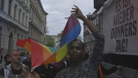 LGBT Flag - Slow Motion Stock-Footage 142378381