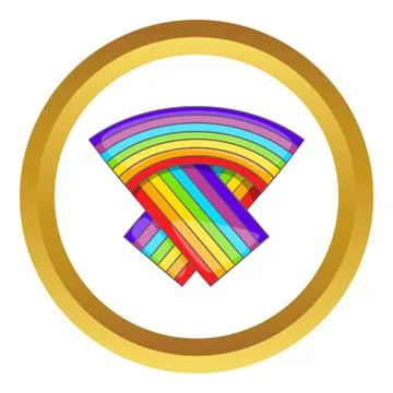 LGBT flag vector icon 스톡 일러스트